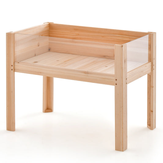 30/47 Inch Wooden Raised Garden Bed-S, Natural Raised Garden Beds S at Gallery Canada
