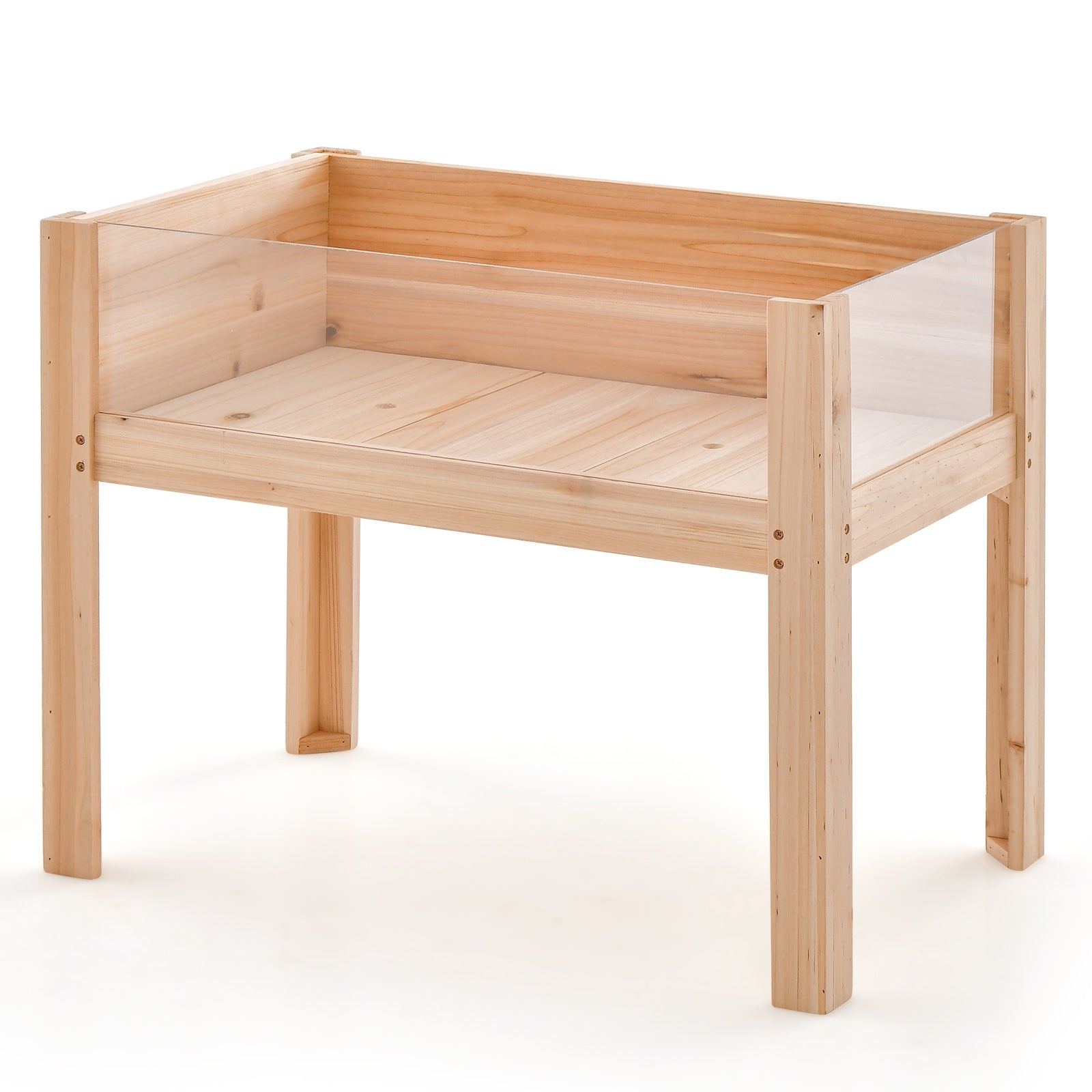 30/47 Inch Wooden Raised Garden Bed-S, Natural Raised Garden Beds at Gallery Canada