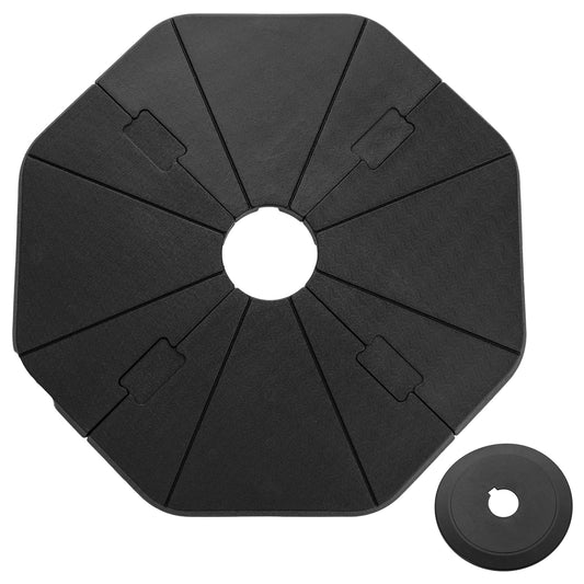 Fillable Umbrella Base Stand, 4-Piece, Black Outdoor Umbrella Bases Black at Gallery Canada