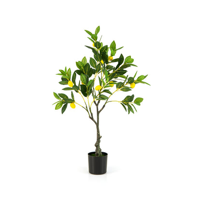 Artificial Lemon Tree 2.6/4/5.2 Feet Tall Fake Lemon Plant wuth Lemon Fruits-2.6 ft Faux Plants at Gallery Canada