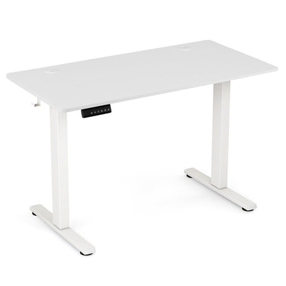 Electric Standing Desk, 3 Memory Settings, 2 Hanging Hooks, White Standing Desks at Gallery Canada
