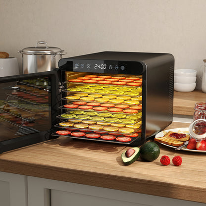 7 Stainless Steel Trays Dryer with 1-24H Timer and 30-75℃ Temperature, Silver Toaster Ovens at Gallery Canada