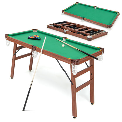 Folding Portable Billiards Table Game Set, Multicolor Game Room at Gallery Canada