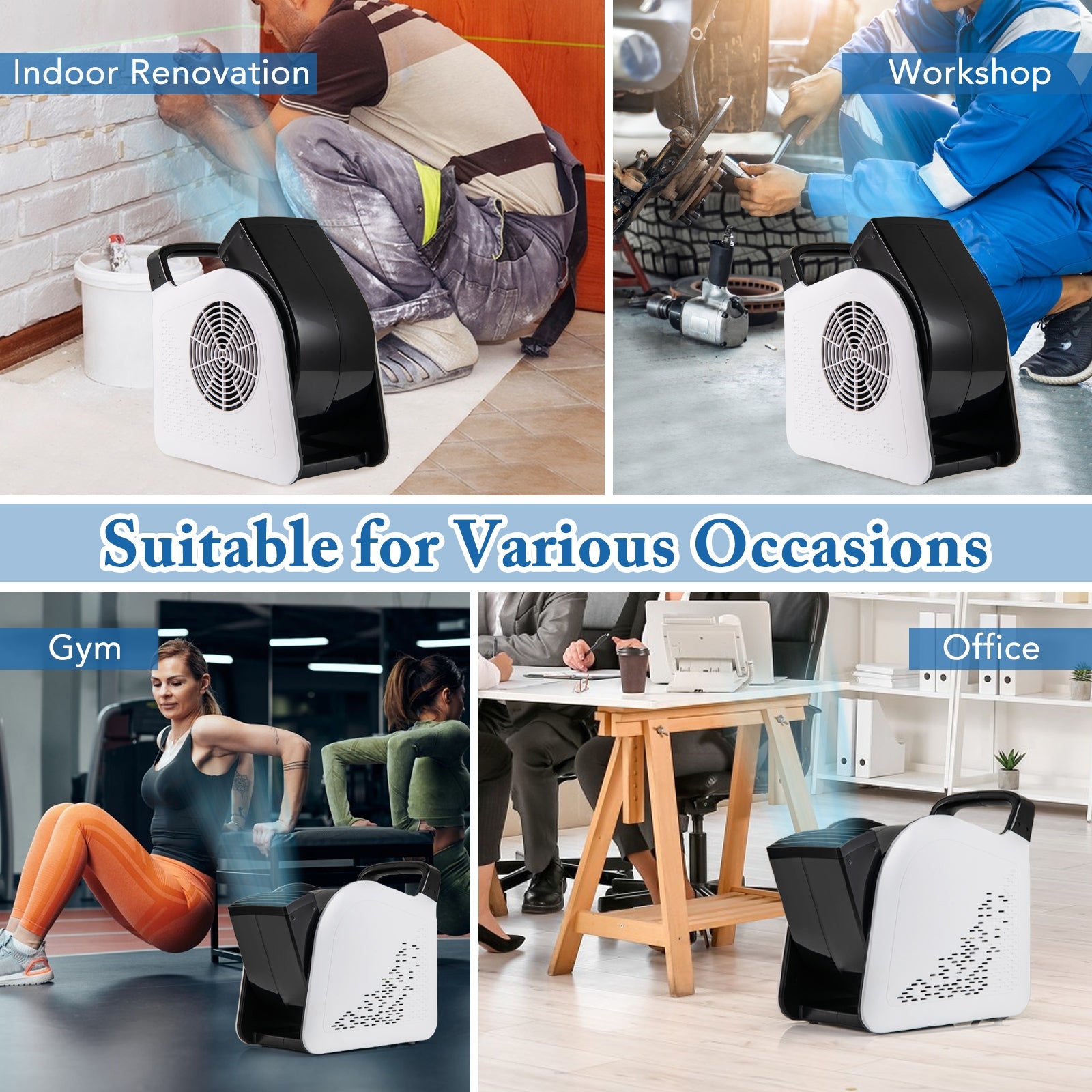 High Velocity Blower Fan Utility Air Mover with 3 Speeds and 185° Pivoting Head Vacuums & Cleaners at Gallery Canada