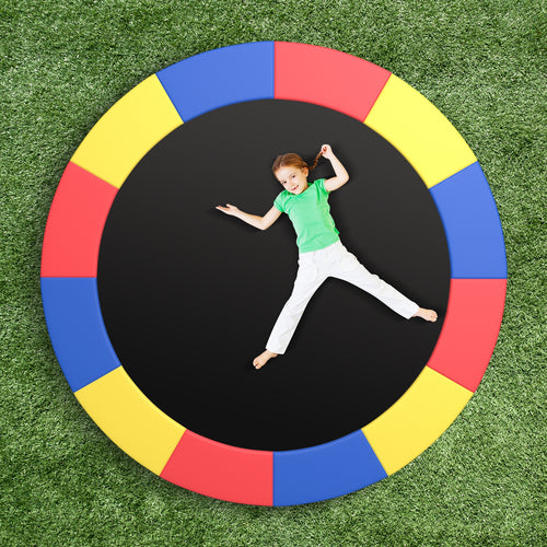 16 Feet Trampoline Pad Replacement Safety Pad with Fixing Straps (Multicolor), Multicolor