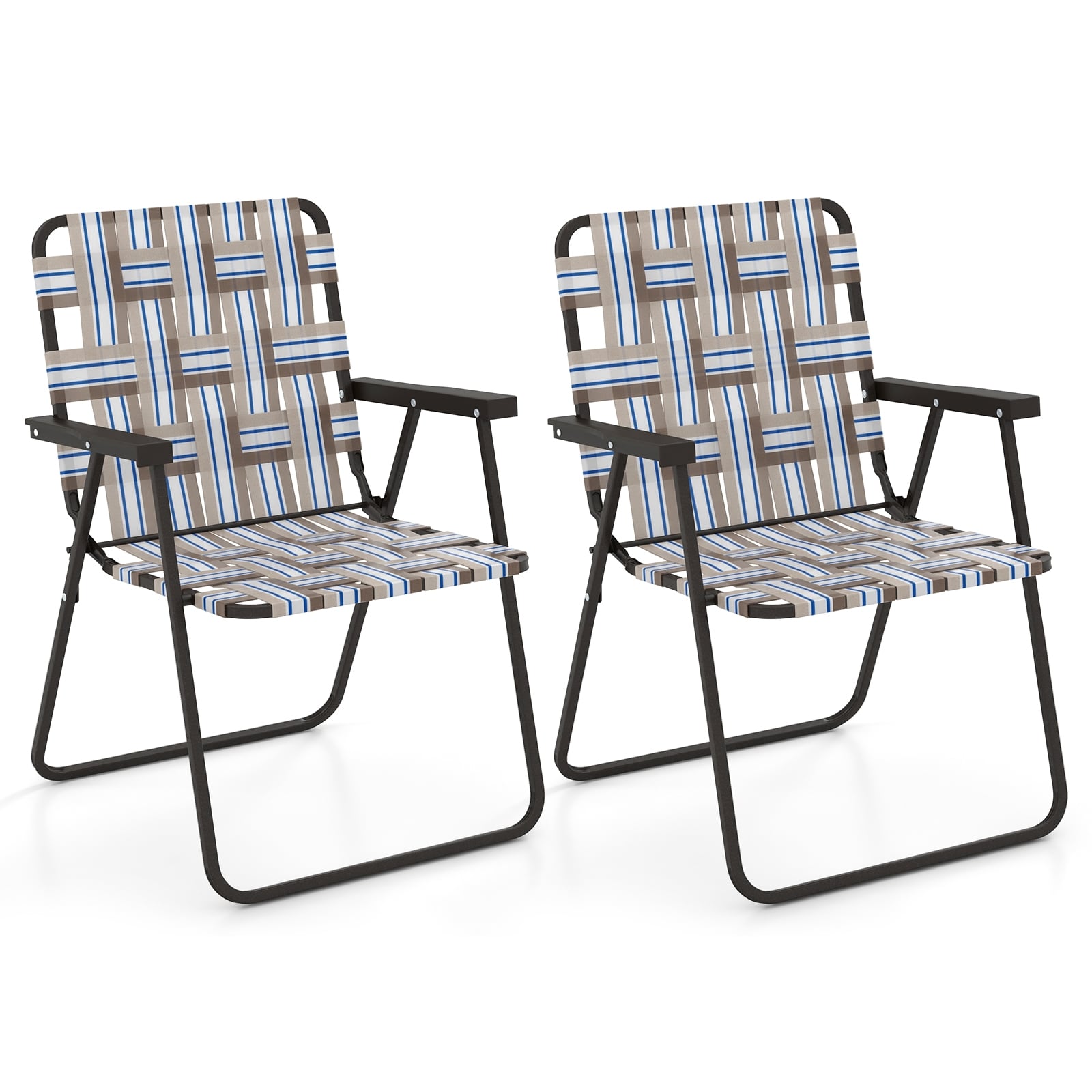 Folding Beach Chair, Camping Lawn Webbing Chair, Coffee Beach & Lawn Chairs at Gallery Canada