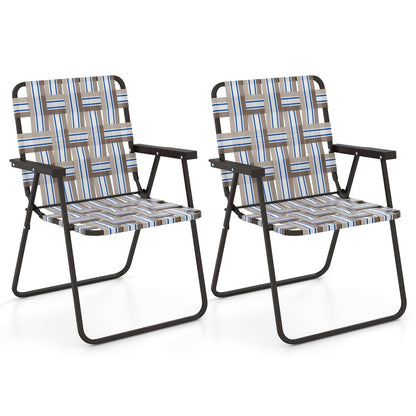 Folding Beach Chair, Camping Lawn Webbing Chair, Coffee Beach & Lawn Chairs at Gallery Canada