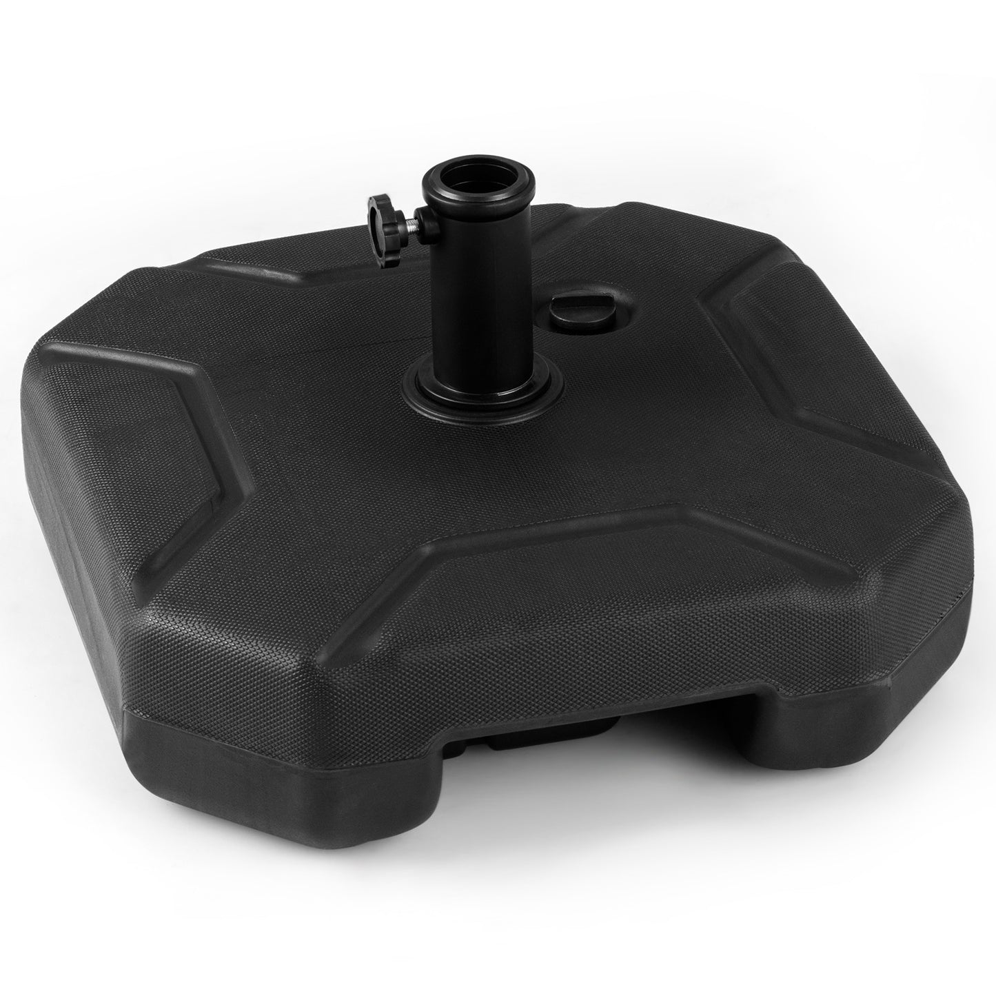 17 Inch 88 LBS Heavy-Duty Fillable Umbrella Base with Handle, Black Outdoor Umbrella Bases at Gallery Canada