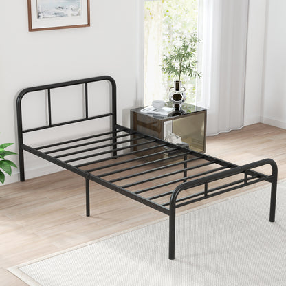 Modern Metal Platform Bed with Headboard and Footboard, Black Beds & Bed Frames at Gallery Canada