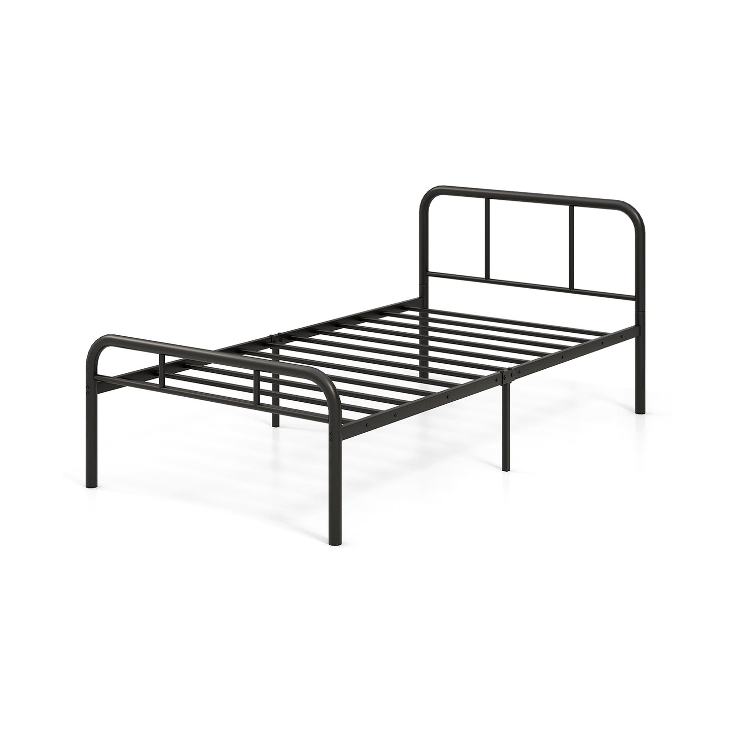 Modern Metal Platform Bed with Headboard and Footboard, Black Beds & Bed Frames at Gallery Canada
