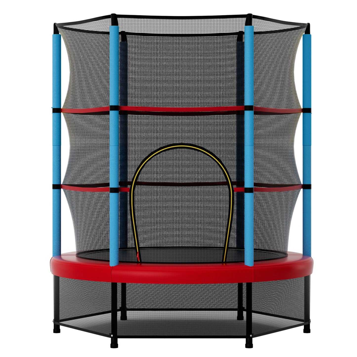 Kids Trampoline Recreational Bounce Jumper with Safety Enclosure Net, Navy Trampolines at Gallery Canada