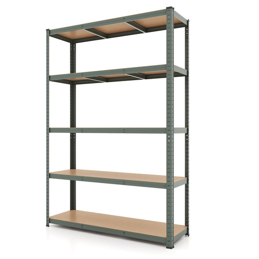 5-Tier Heavy Duty Metal Shelving Unit with 2200 LBS Total Load Capacity, Gray