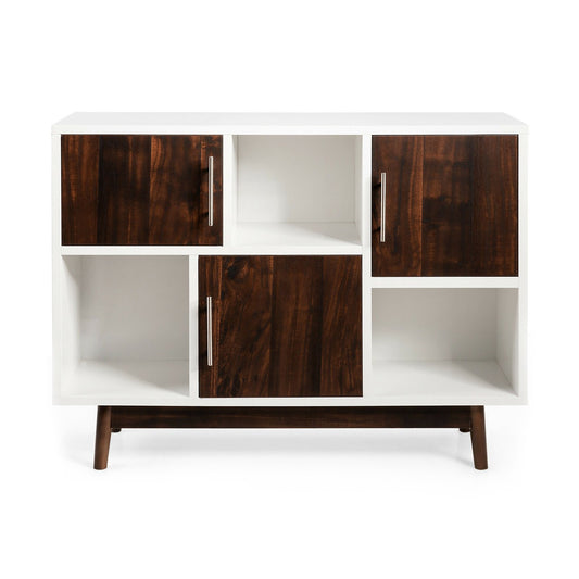 Wood Display Sideboard Storage Cabinet with Storage Compartments - Gallery Canada