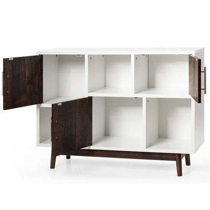 Wood Display Sideboard Storage Cabinet with Storage Compartments Entertainment Centers & TV Stands at Gallery Canada