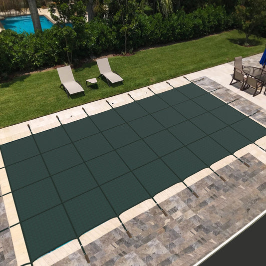 42 x 22 Feet Safety Pool Cover Fits 40 x 20 Feet Inground Swimming Pools, Green - Gallery Canada