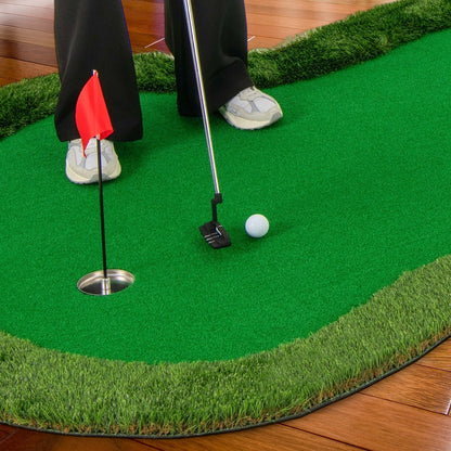 5 x 10 Feet Golf Practice Mat, 3 Holes, Green Golf at Gallery Canada