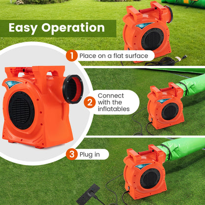 1500W 2 HP Commercial Air Blower for Giant Outdoor Inflatable Bounce House, Orange Air Blowers at Gallery Canada