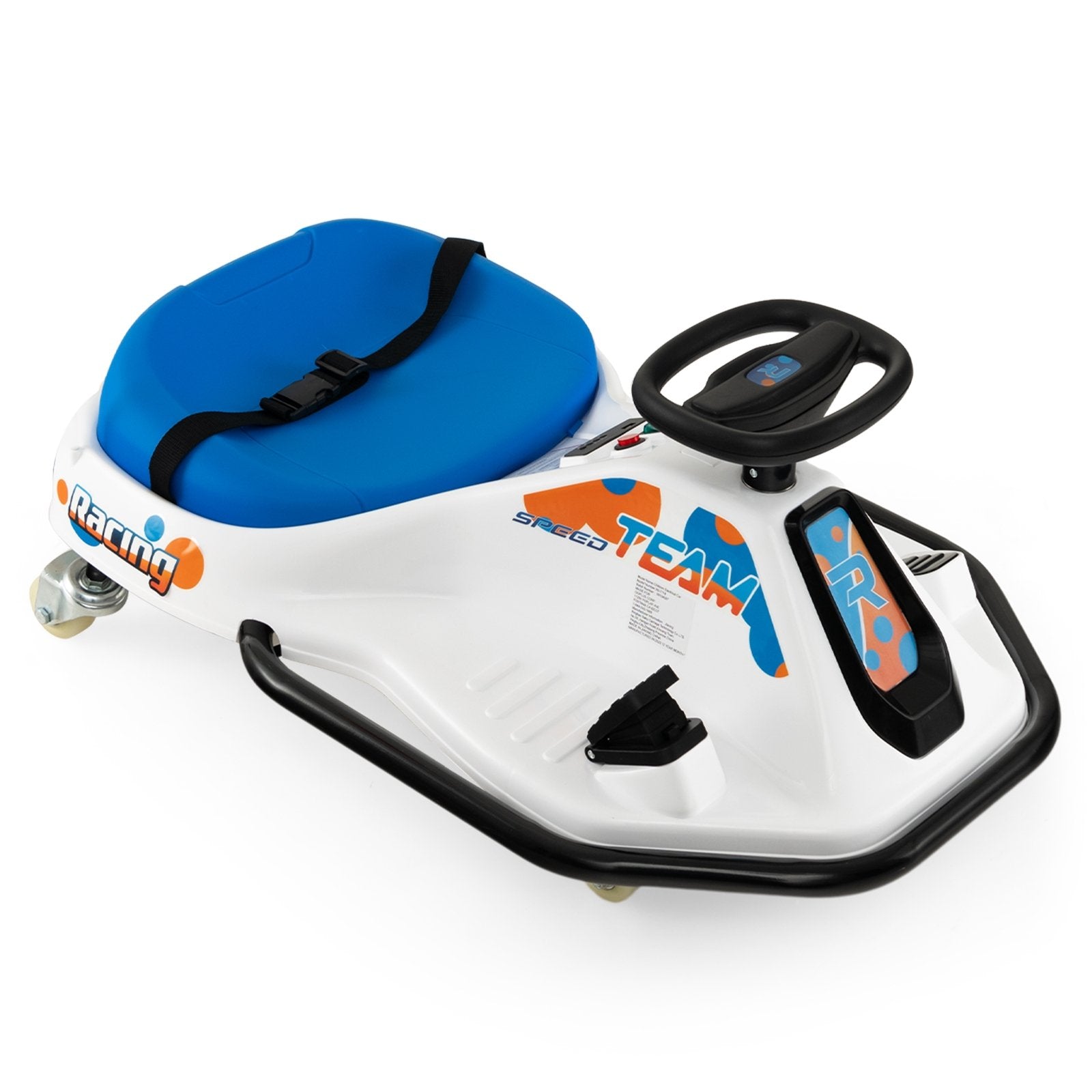 24V Electric Drifting Go Kart for Kids with 360° Spin Wireless Connection, Navy Powered Ride On Toys Navy at Gallery Canada