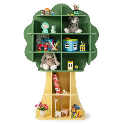 6-Tier Kids Bookcase Shelf Toy Storage Organizer with Open Storage Shelves, Green Kids Storage Green at Gallery Canada