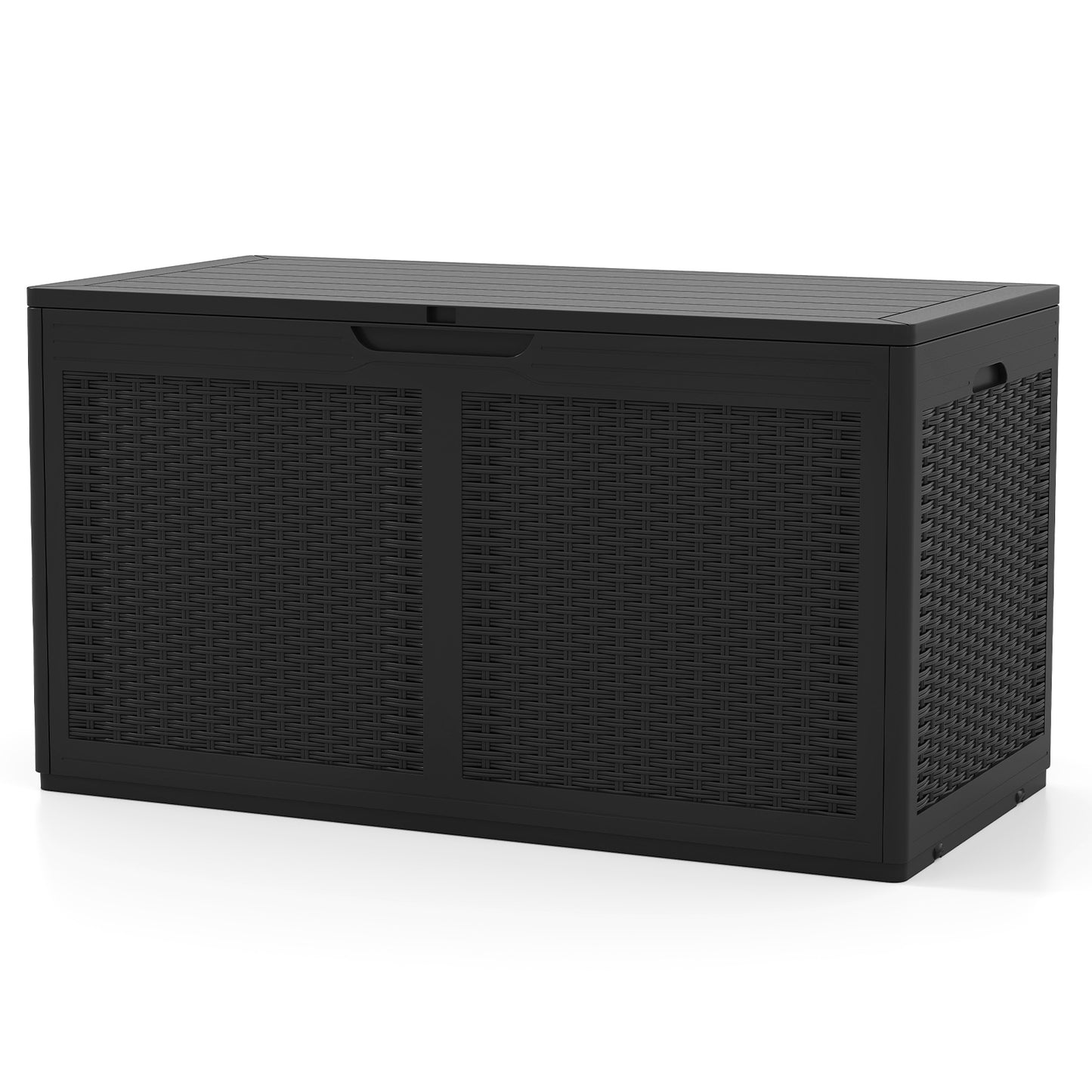 100 Gallon Resin Deck Box, Waterproof Outdoor Storage Bench, Black Sheds & Outdoor Storage at Gallery Canada