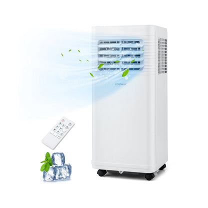 8000 BTU Portable Air Conditioner 3 in 1 AC Unit with Fan and Dehumidifier, White Portable Air Conditioners at Gallery Canada