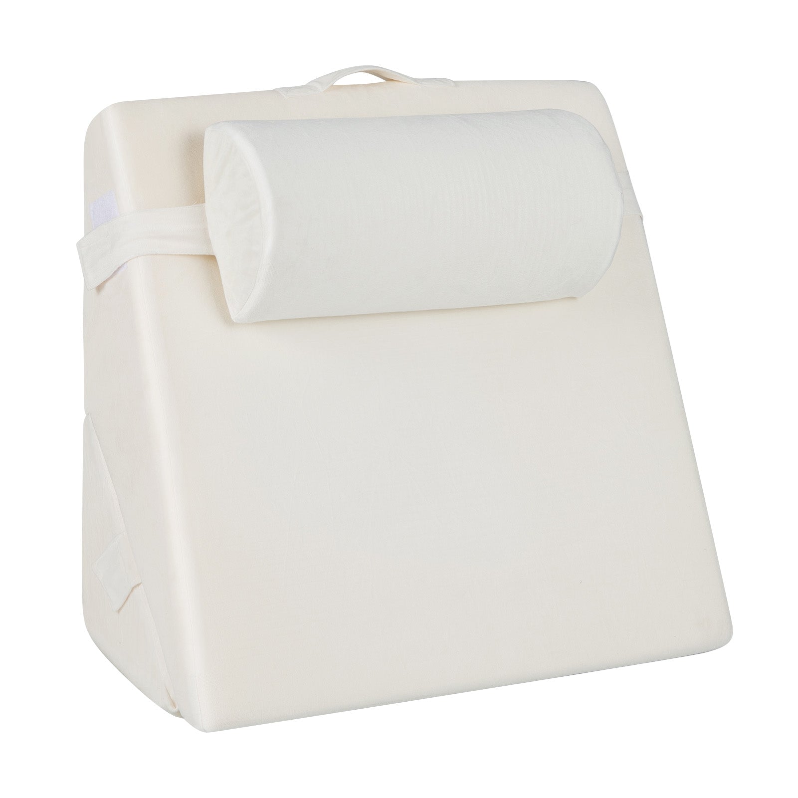 3 Piece Bed Wedge Pillow Set, Air Memory Foam, Off-White Bedding Off White at Gallery Canada