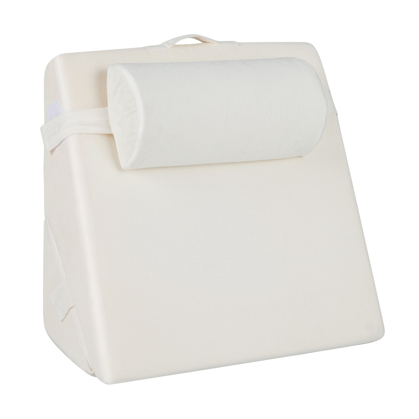 3 Piece Bed Wedge Pillow Set, Air Memory Foam, Off-White Bedding Off White at Gallery Canada