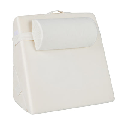 3 Piece Bed Wedge Pillow Set, Air Memory Foam, Off-White Bedding Off White at Gallery Canada