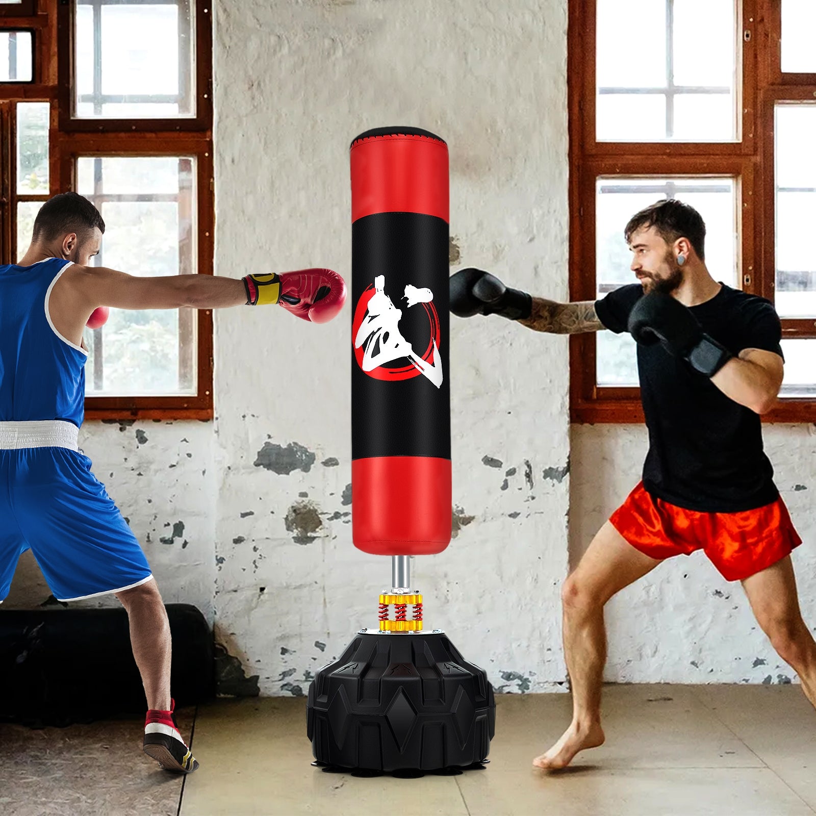 70 Inch Freestanding Punching Bag with Fillable Base 12 Suction Cups and Shock Absorbers Boxing & Martial Arts at Gallery Canada