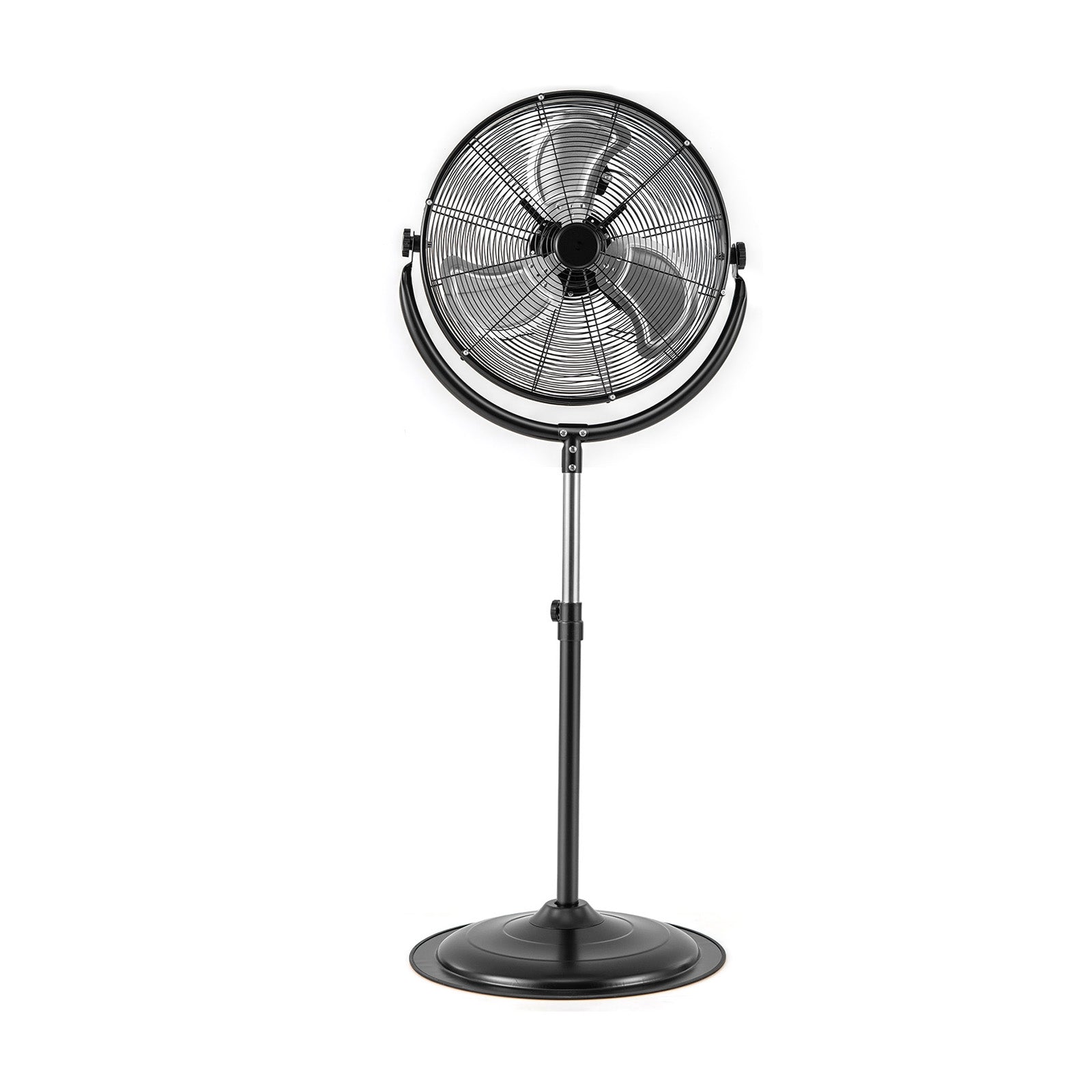 20 Inches High Velocity Pedestal Fan with 3 Speeds and Adjustable Height, Black Fans at Gallery Canada