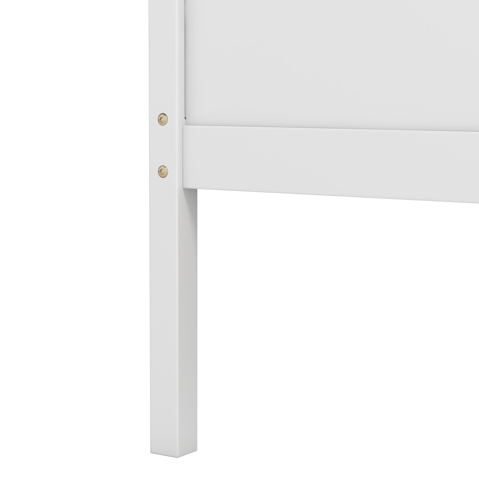 Twin House Bed with 2 Storage Drawers and Roof & Fence Rails, White Simple Bed Frame at Gallery Canada