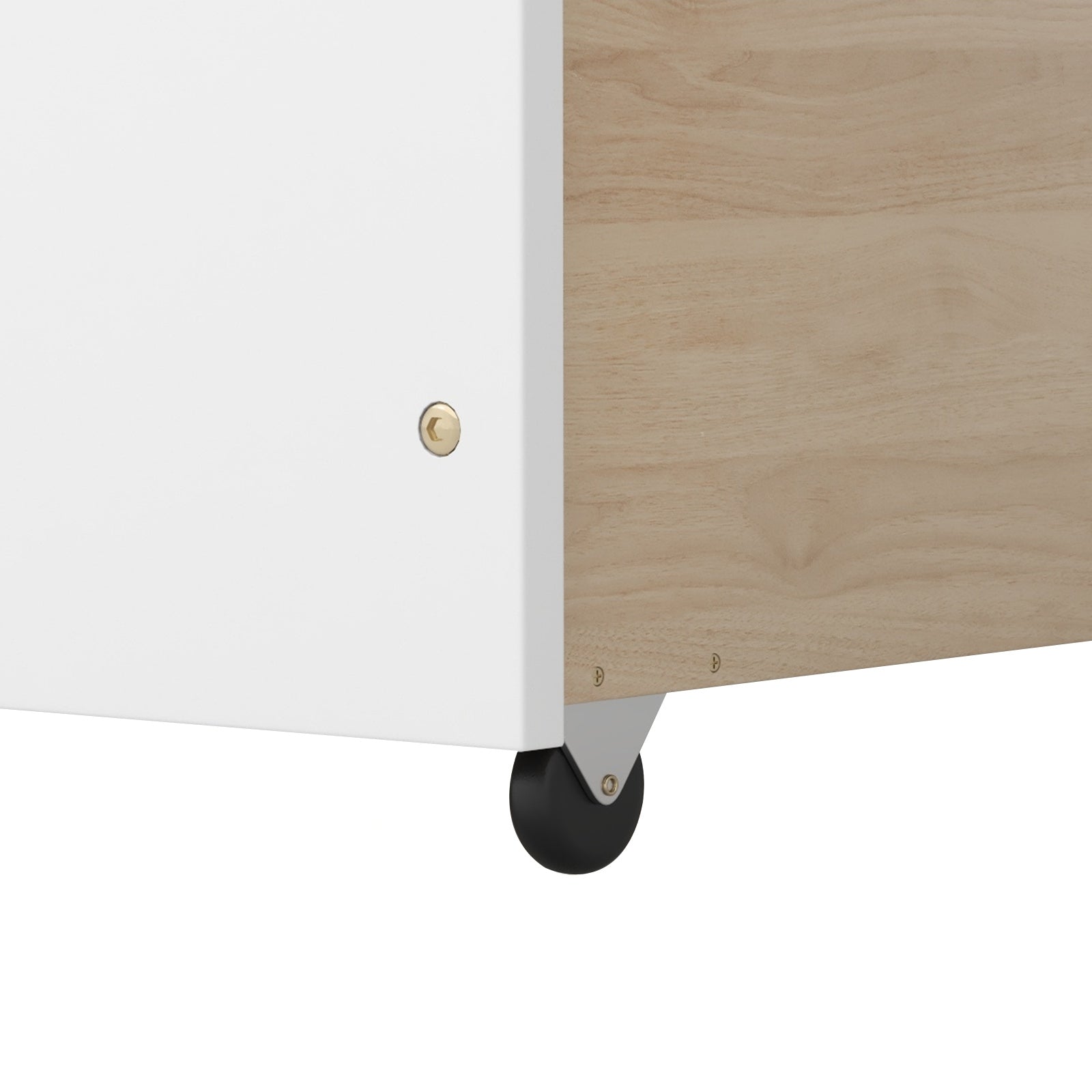 Twin House Bed with 2 Storage Drawers and Roof & Fence Rails, White Simple Bed Frame at Gallery Canada