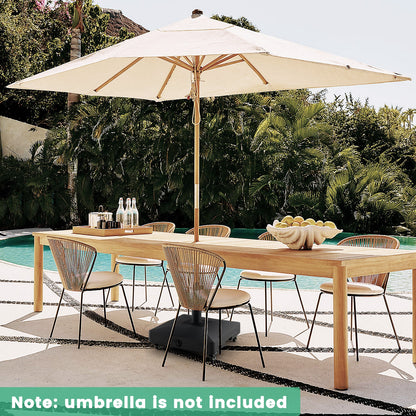 Fillable Umbrella Base Stand, Lockable Universal Wheels, Black Outdoor Umbrella Bases at Gallery Canada