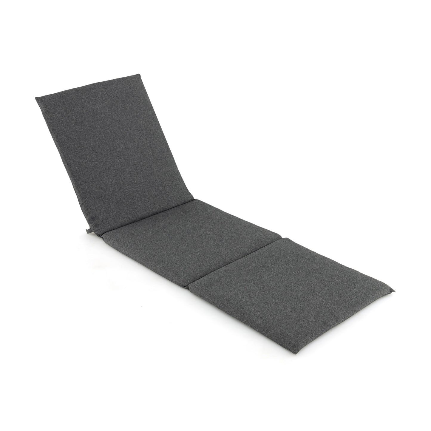 Outdoor Chaise Lounge Cushion Patio Furniture Folding Pad with Fixing Straps, Dark Gray Outdoor Furniture Accessories at Gallery Canada