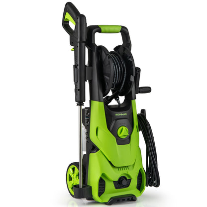 2150 PSI Electric Pressure Washer, 1.2 GPM, 4 Nozzles, Foam Cannon, Green Pressure Washers Green at Gallery Canada