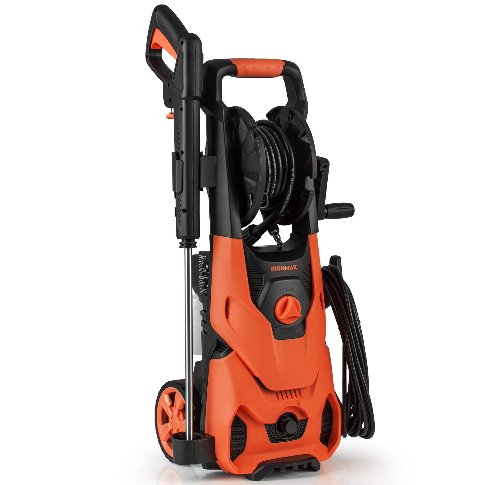 2150PSI Electric Pressure Washer, 1.2GPM, 4 Nozzles, Foam Cannon, Orange Pressure Washers at Gallery Canada