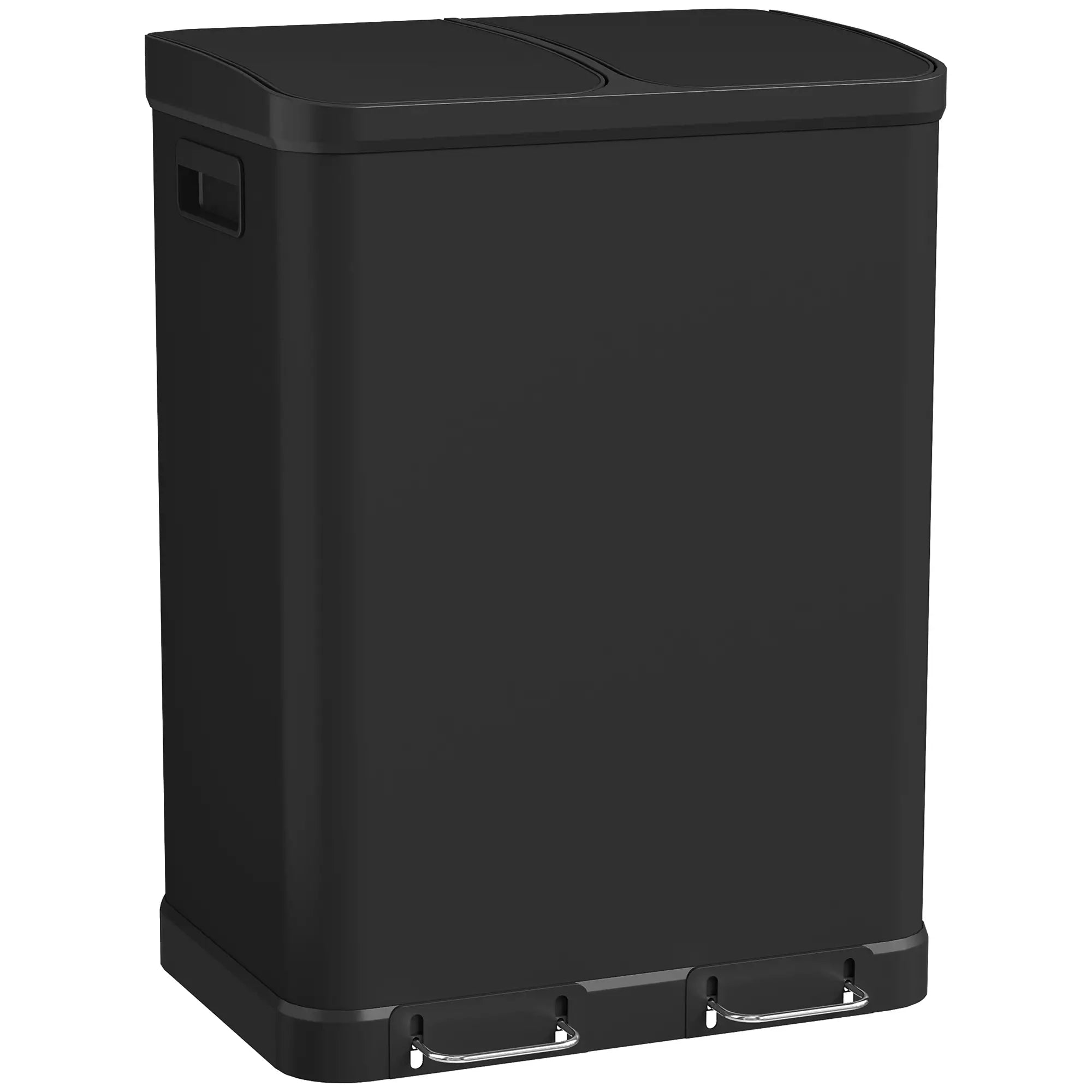 Kitchen Garbage Bin, 2 x 7.9 Gal, Soft-Close With Removable Buckets, Black Small Kitchen Appliances at Gallery Canada