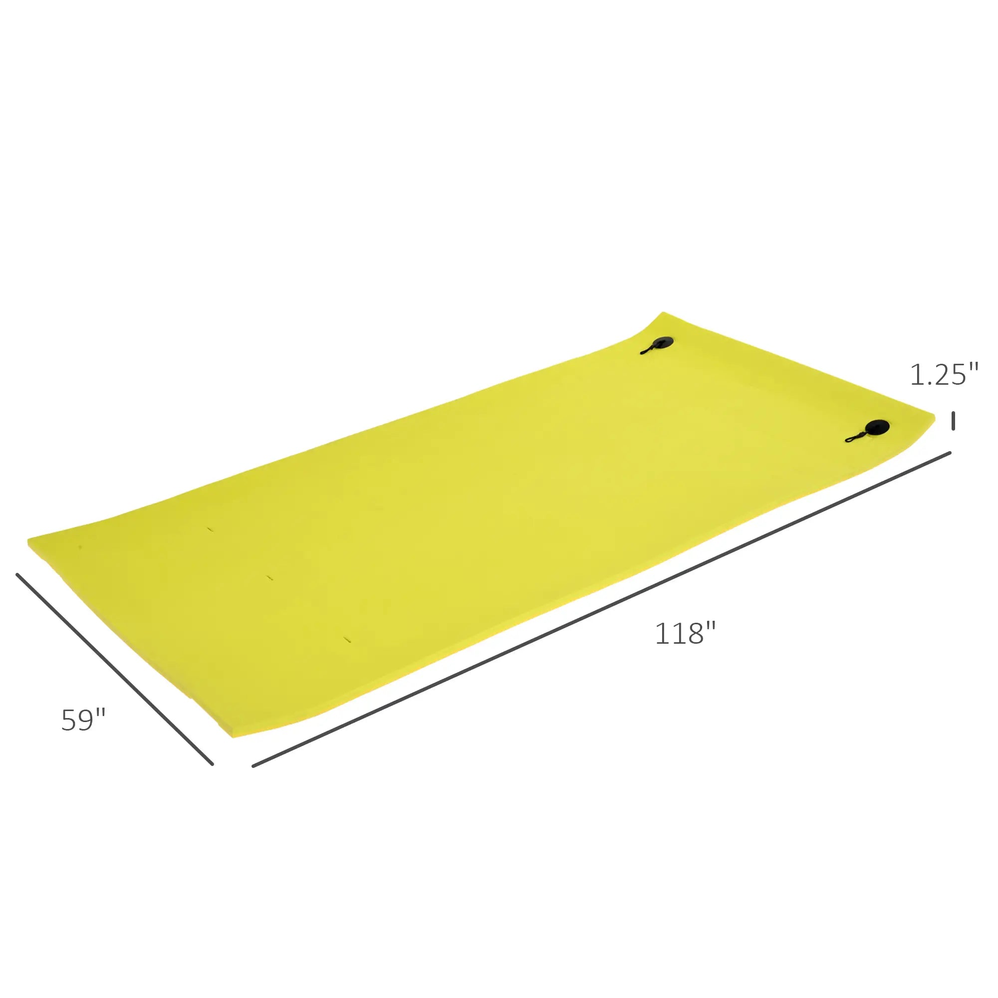10' x 5' Lily Pad Floating Mat, Tear-Resistant XPE Foam, Yellow Floating Water Mats at Gallery Canada