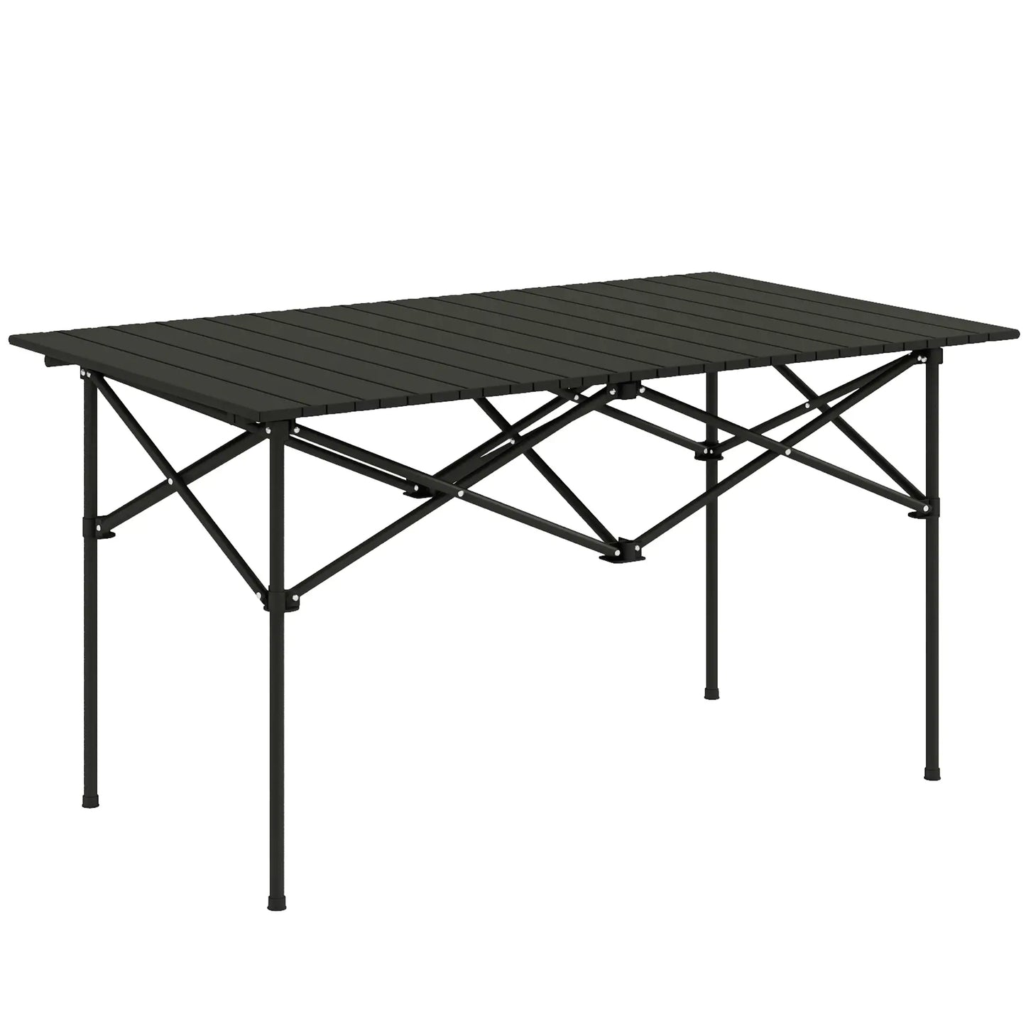 Folding Camping Table, Roll up Top, Carry Bag, Portable, Black Picnic Tables & Camping Chairs at Gallery Canada