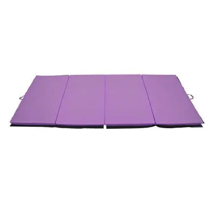4'x8'x2" Folding Tumbling Mat, Exercise Mat for Yoga, MMA, Purple Gymnastics Mats Purple at Gallery Canada