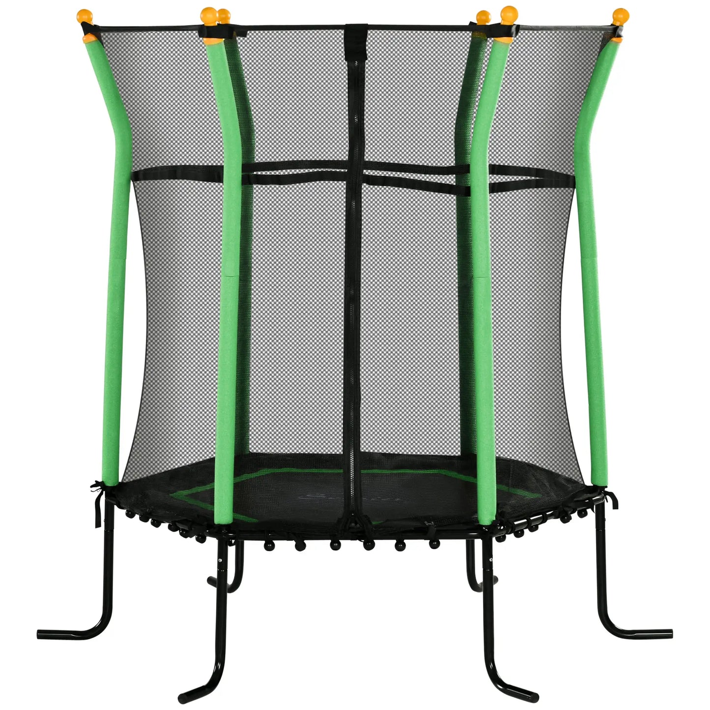 64" Kids Trampoline, Indoor Outdoor, Enclosure Net, Green Trampolines at Gallery Canada