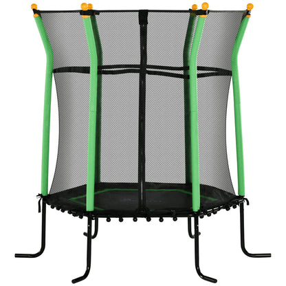 64" Kids Trampoline, Indoor Outdoor, Enclosure Net, Green Trampolines at Gallery Canada