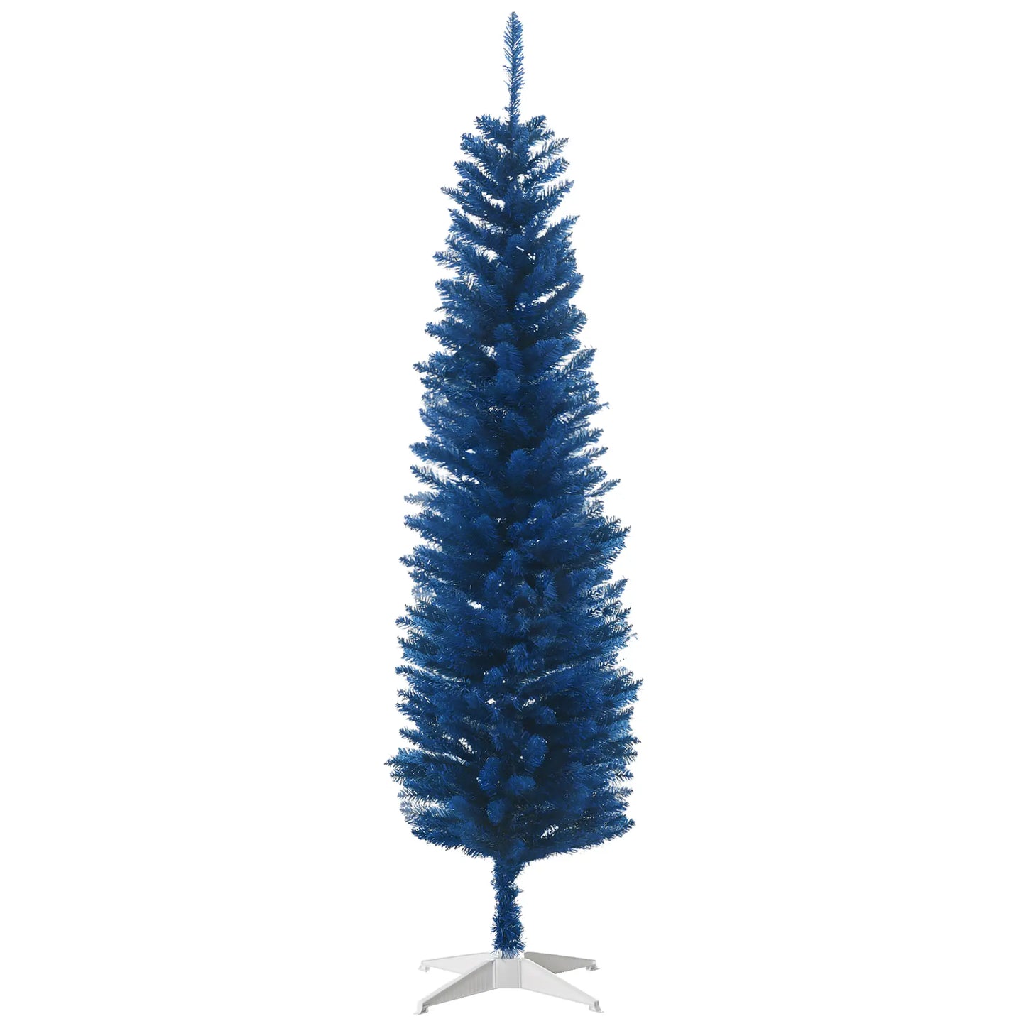 6ft Pencil Christmas Tree, Skinny Artificial, Deep Blue Pencil Christmas Trees Deep Blue at Gallery Canada