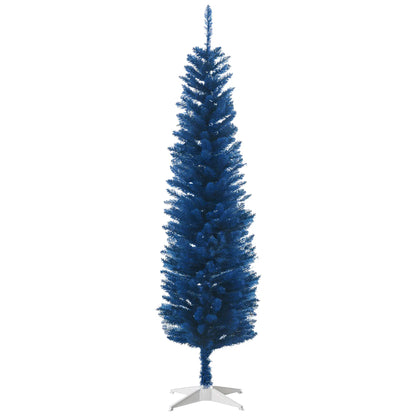 6ft Pencil Christmas Tree, Skinny Artificial, Deep Blue Pencil Christmas Trees Deep Blue at Gallery Canada