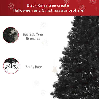 7ft Artificial Christmas Tree, Indoor Holiday Decoration, Black Artificial Christmas Trees at Gallery Canada