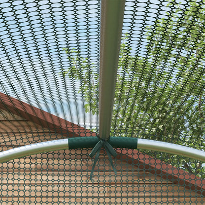 Galvanized Steel Crop Cage, Plant Protection Tent, Zippered Door, 4' x 4', Green Walk In Greenhouses at Gallery Canada