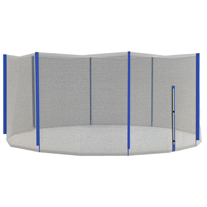 14ft Round Trampoline Net Enclosure, 8 Straight Poles, Blue Trampolines at Gallery Canada