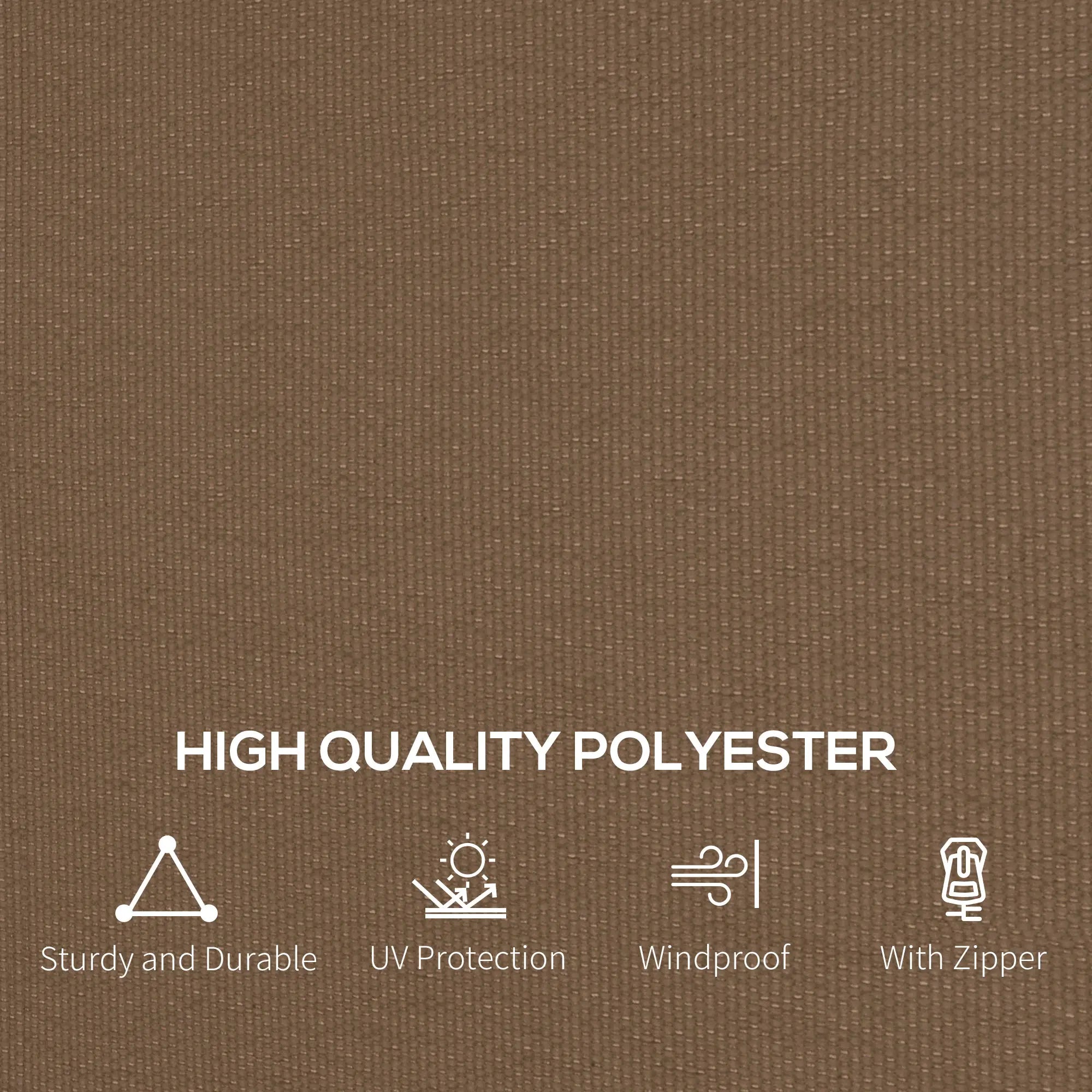 4-Panel Gazebo Curtains, Privacy Sidewall for 10' x 13' Canopy, Dark Brown Gazebos at Gallery Canada