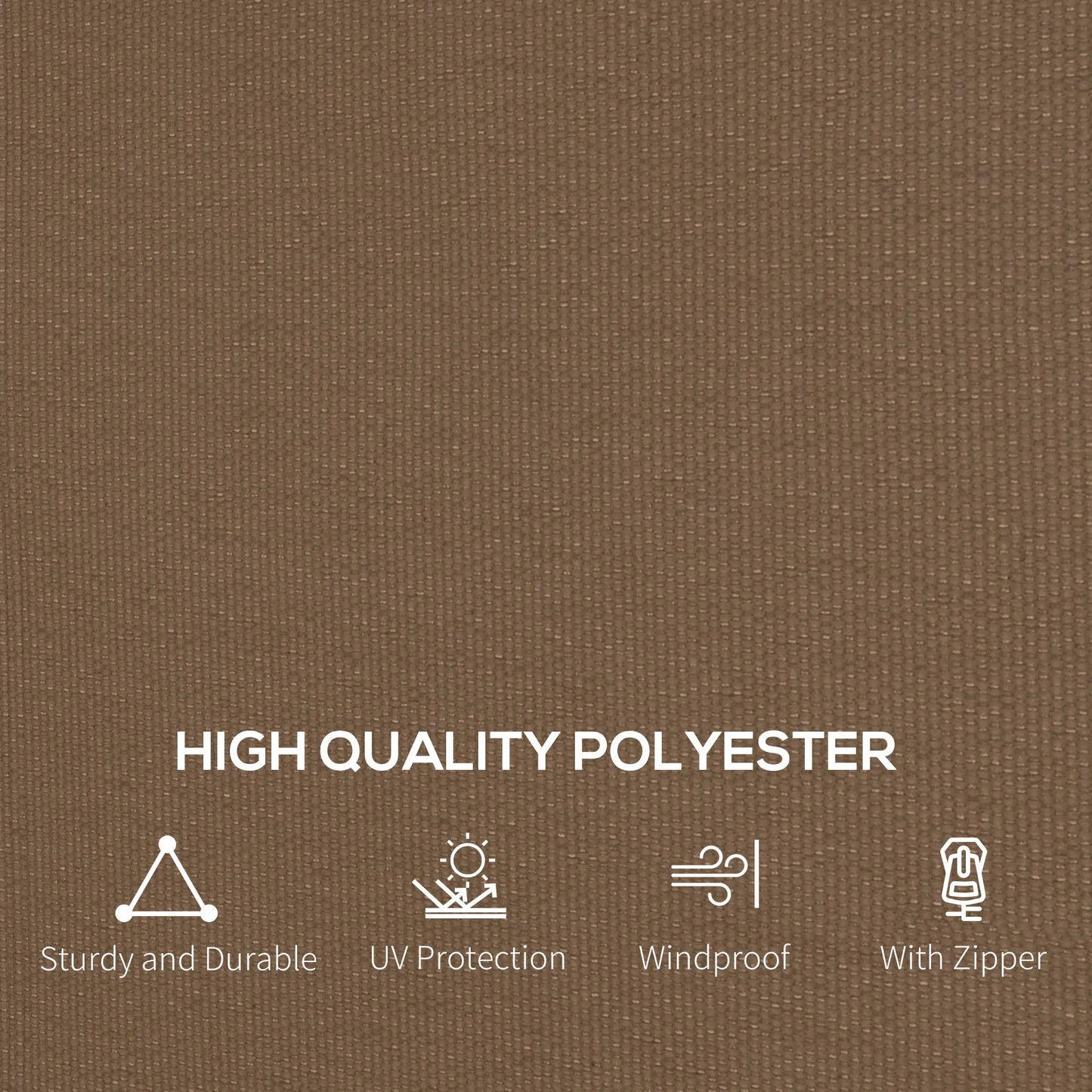 4-Panel Gazebo Curtains, Privacy Sidewall for 10' x 13' Canopy, Dark Brown Gazebos at Gallery Canada