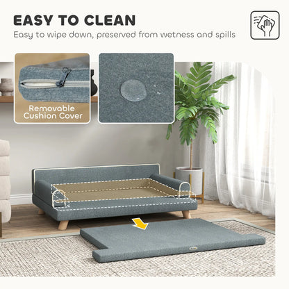 Elevated Dog Sofa Bed, Medium & Large, Dark Grey Dog Sofas at Gallery Canada